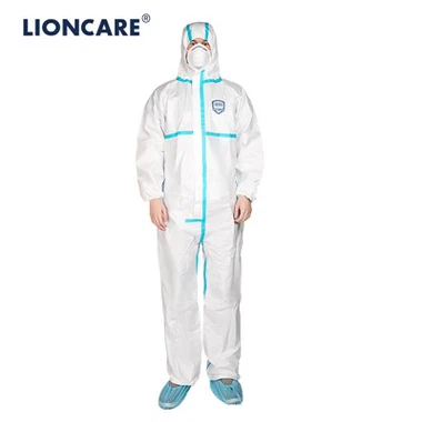 LIONCARE® CoverPrem+ 使い捨て保護つなぎ服